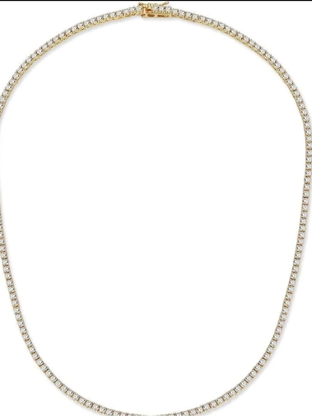 18k 15ct Tennis Necklace - Picture 3 of 12